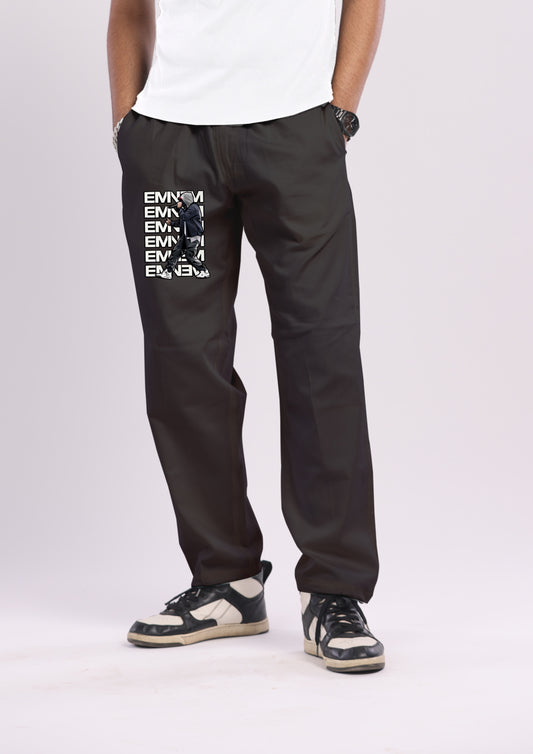 Men's Eminem Black Adjustable Cargo Pant