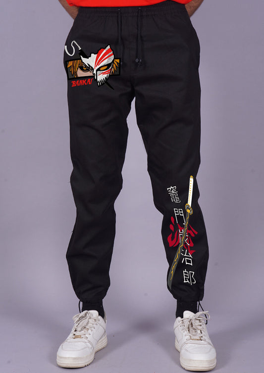 Men's Bankai Black Adjustable Cargo Pant