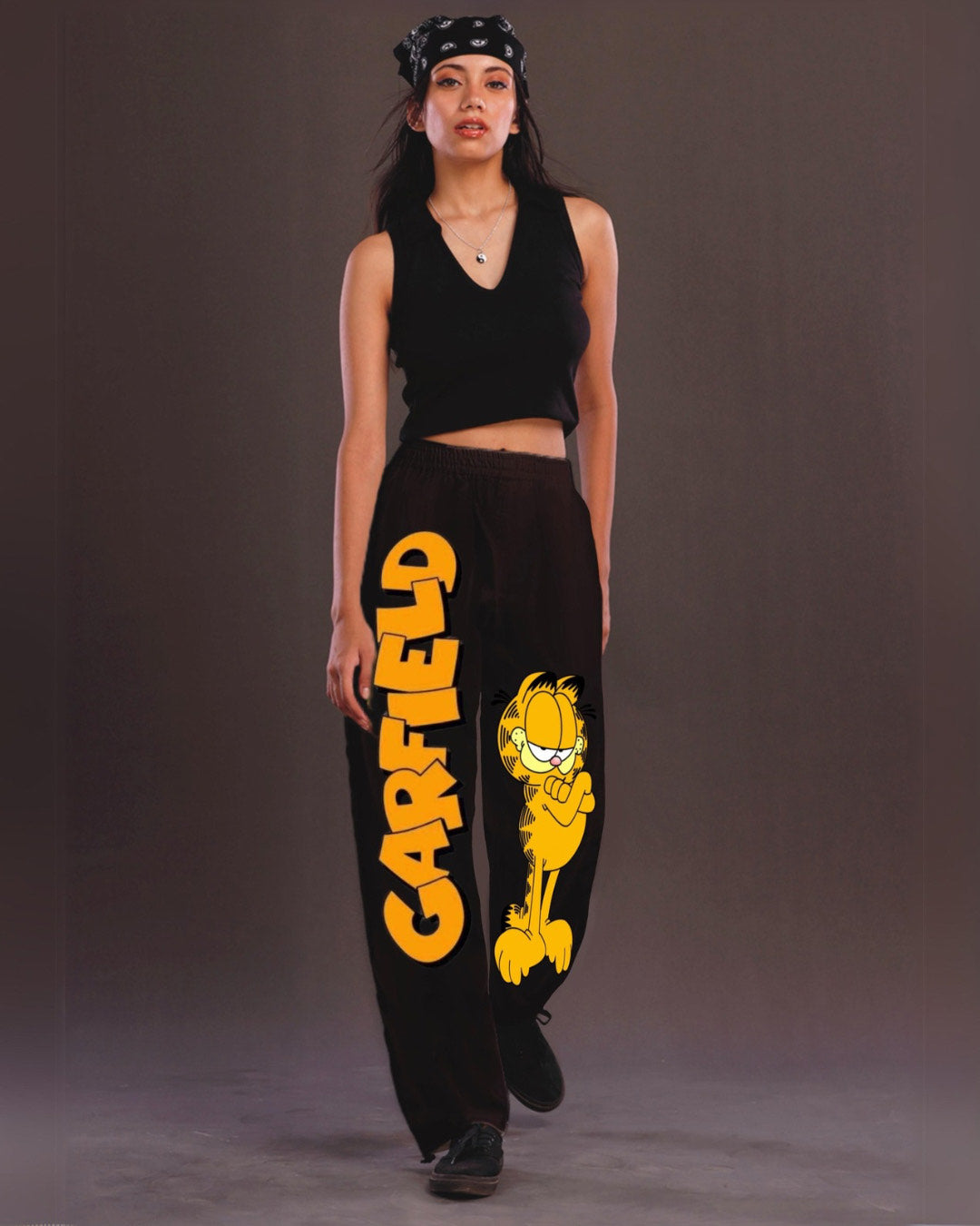 Black Adjustable Cargo Pants for Women - Garfield