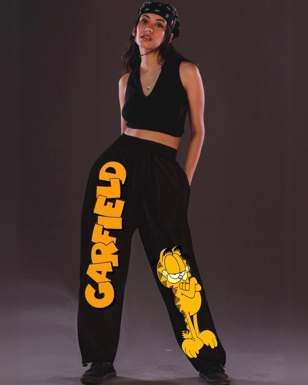 Black Adjustable Cargo Pants for Women - Garfield