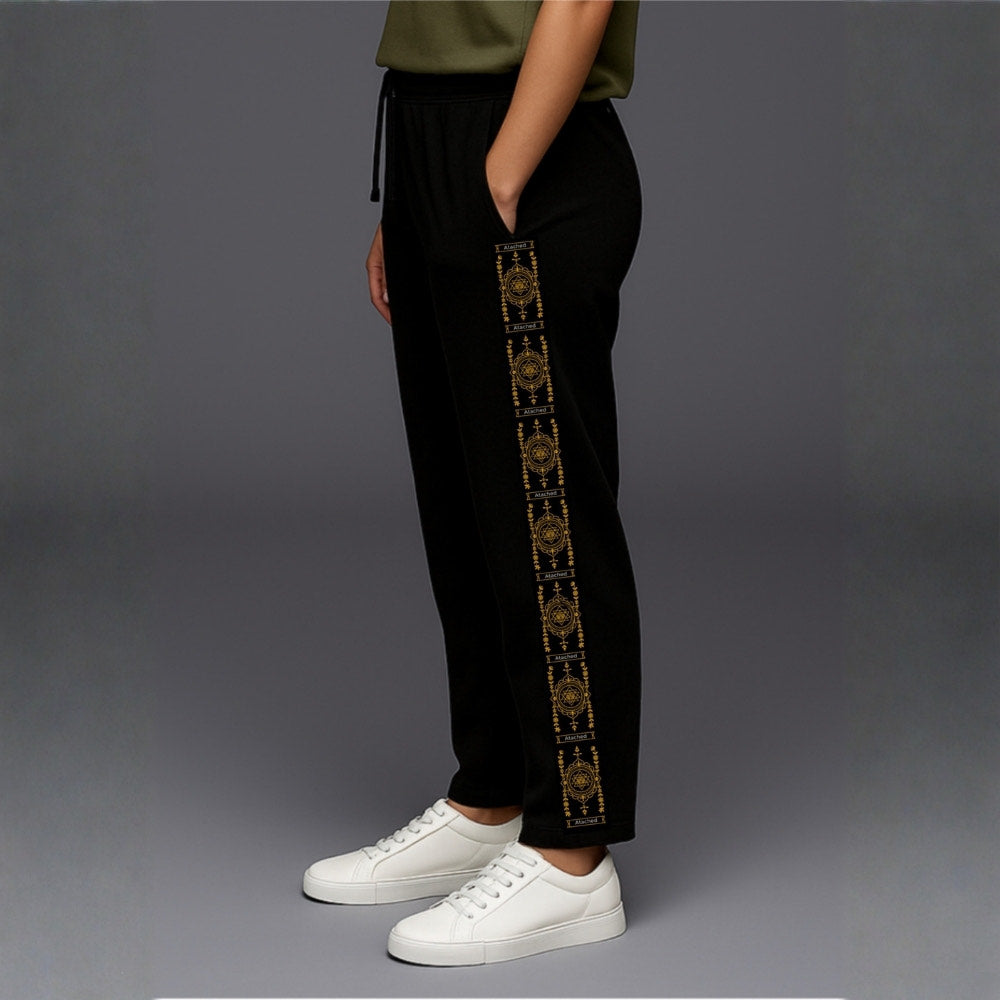 Patch Strip -  BLACK COTTON PANTS