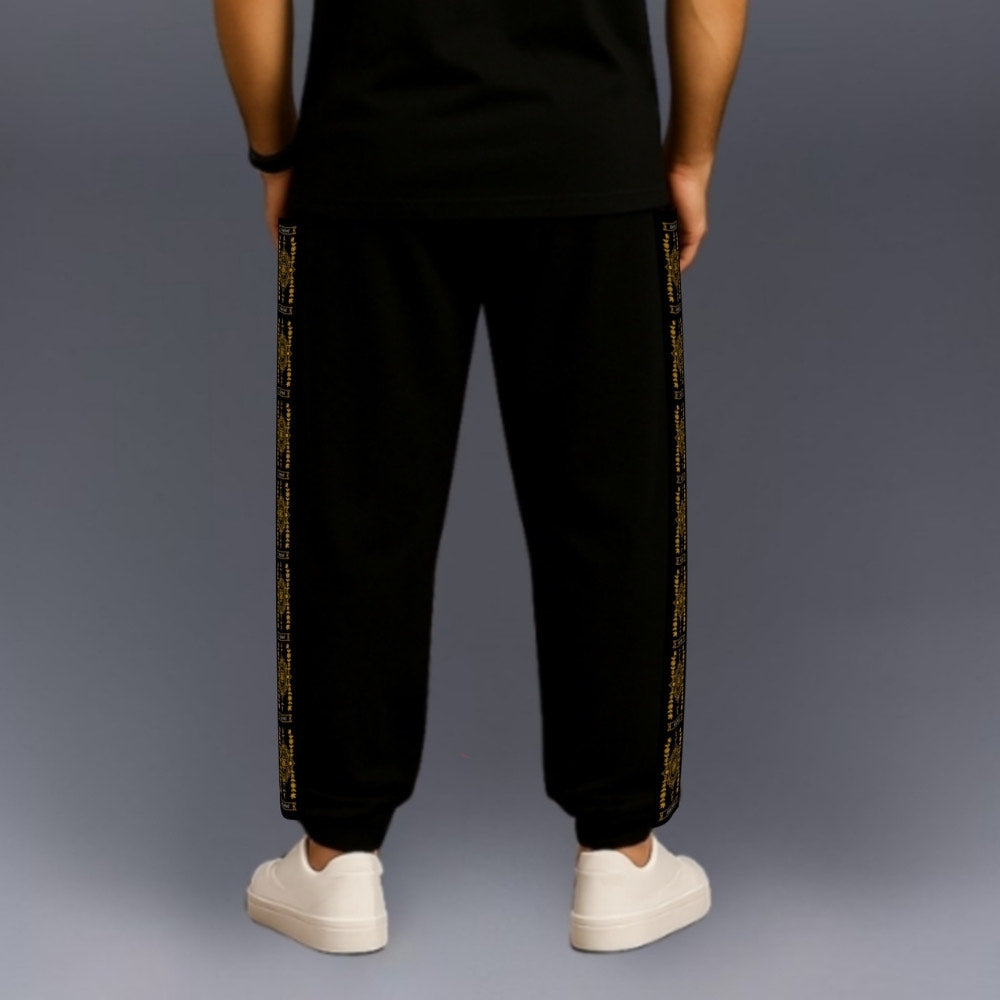 Patch Strip -  BLACK COTTON PANTS