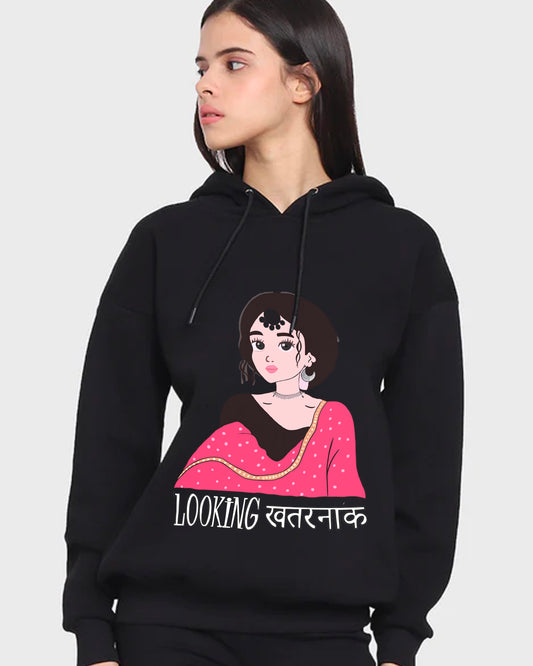 Fearless Fashion: Khatarnak Women's Oversized Hoodie