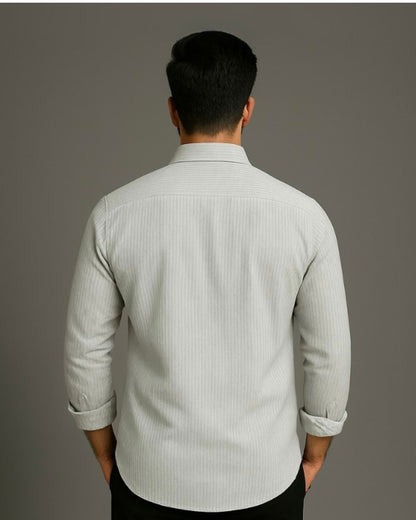 MEN'S MARLBORO  FULL SLEEVE  STRIPE SHIRT