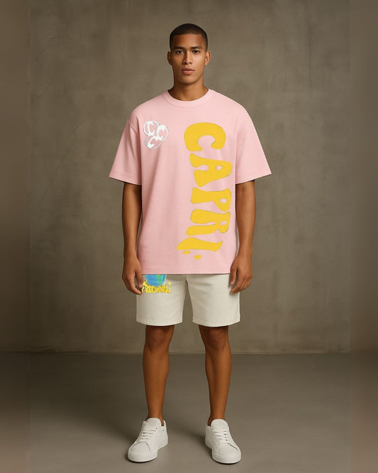 Men crazy  Ultrasoft Shorts CordSet (Pink and white)(*)