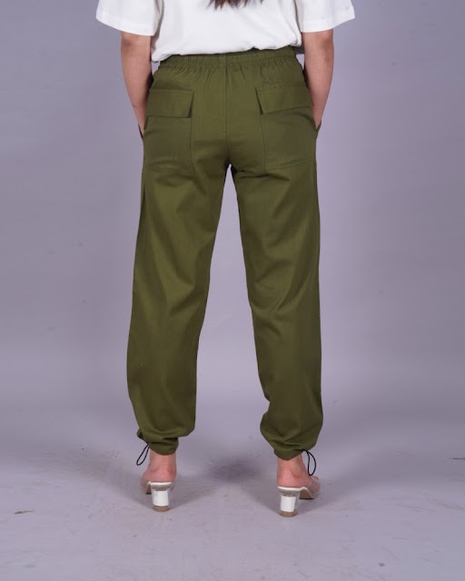 Joker Women's Olive Adjustable Cargo Pants