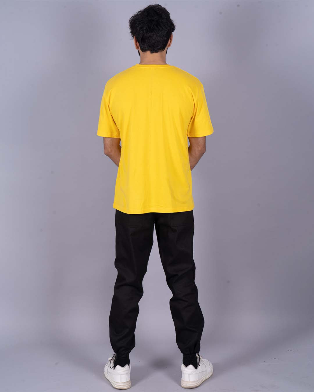 Men's Travis Trippy Oversized Co-Ord Set - Yellow and Black