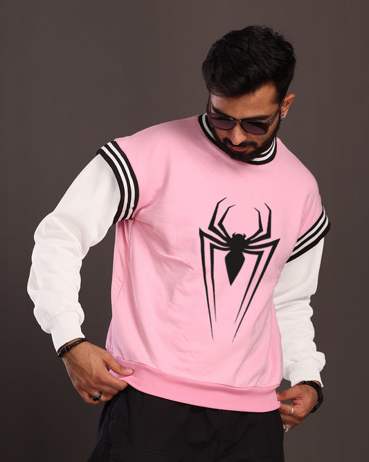 Stay Cozy, Stay Fashionable: Spider Pink Oversized Hoodies for Men