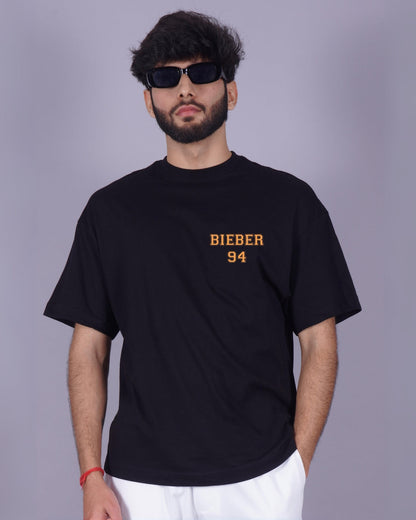 Pack Of 2 - Men's Justin Bieber Oversized T-shirt - Heart Breaker & Bieber 94