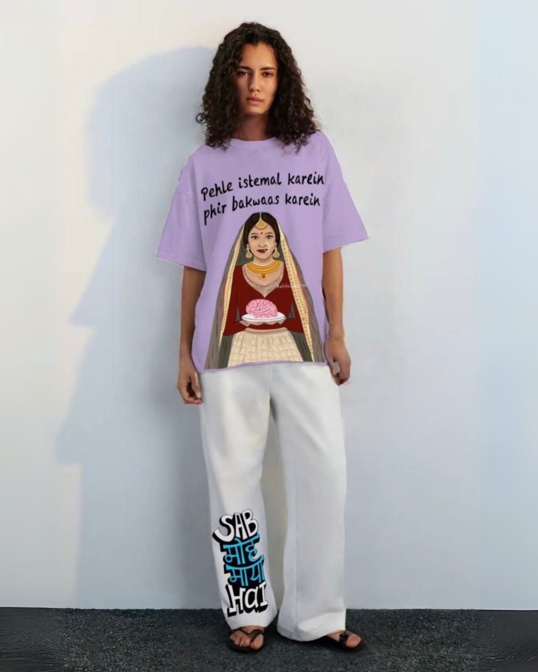 WOMEN'S REBEL TALK CORDSET (PURPLE AND WHITE)