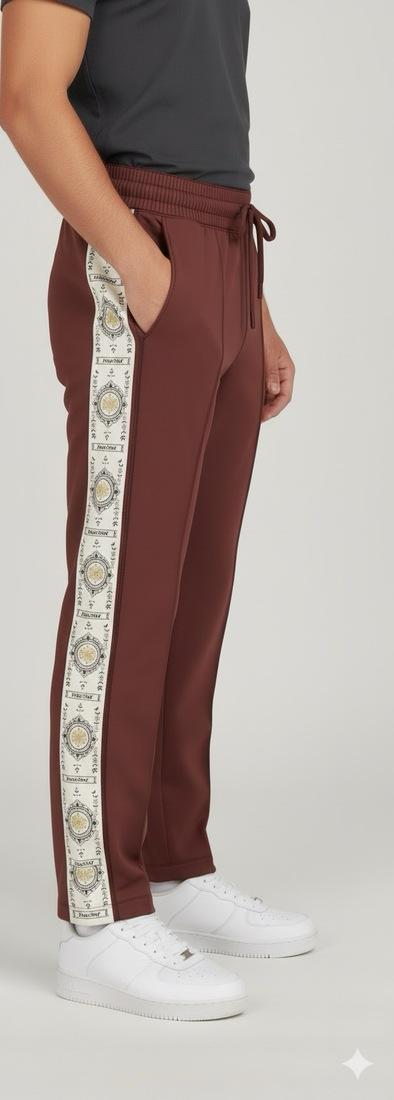 Patch Strip -  Cherry Red COTTON PANTS