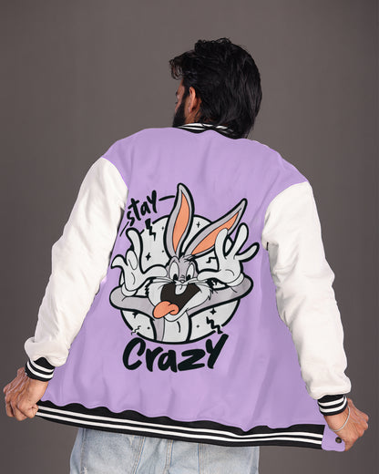 Mens Varsity Jacket - Stay Crazy 1