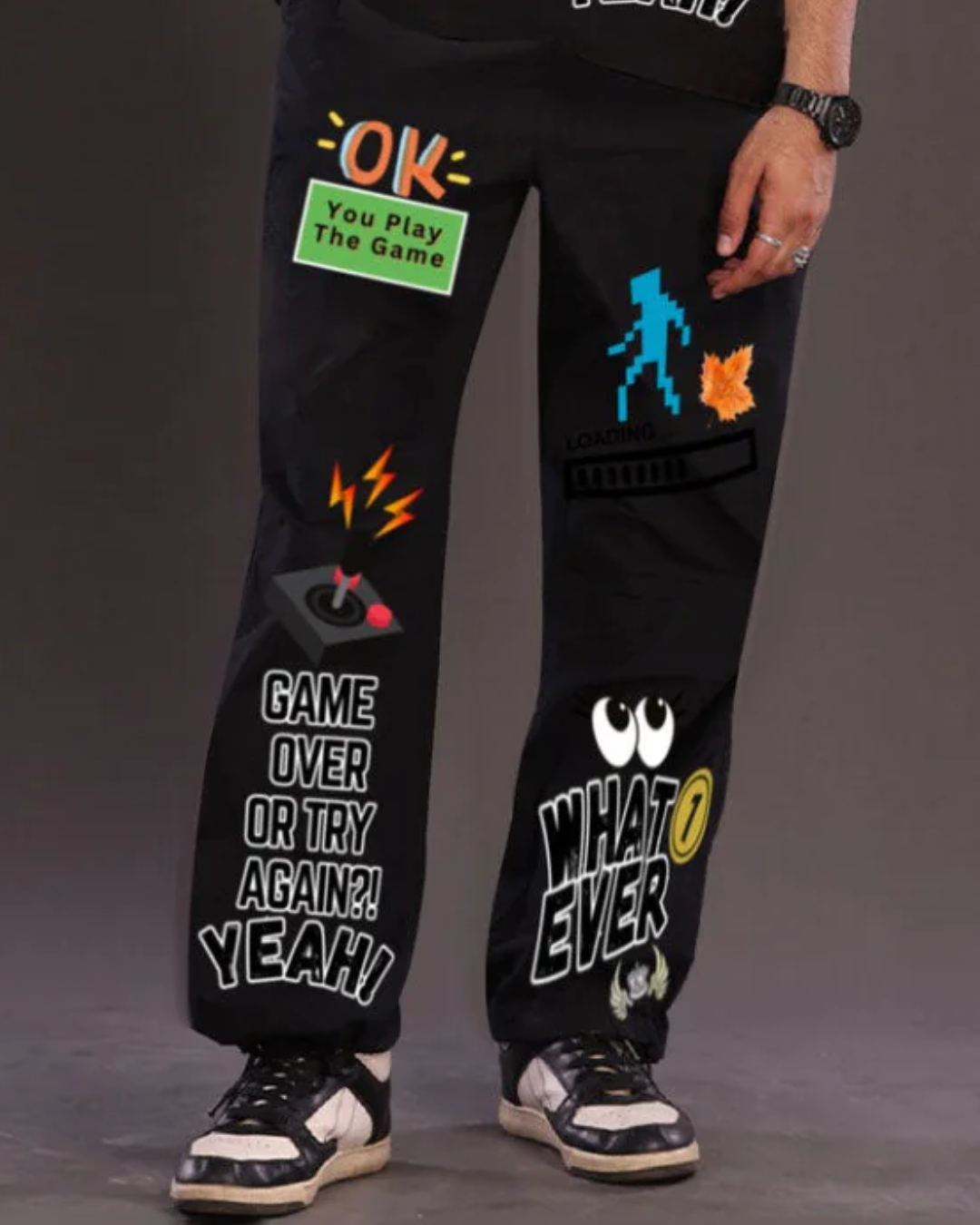 game over black pant(*)