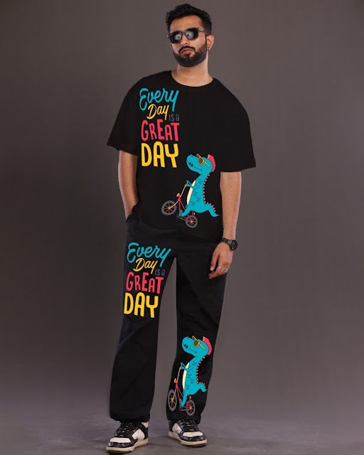 Black Men's Great Day Co-ord Set - Men's Choice