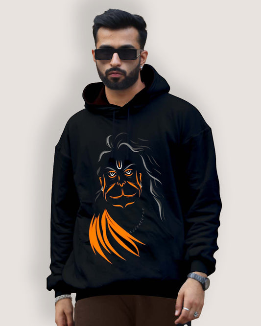 Men's Oversized Hoodie - Hanuman