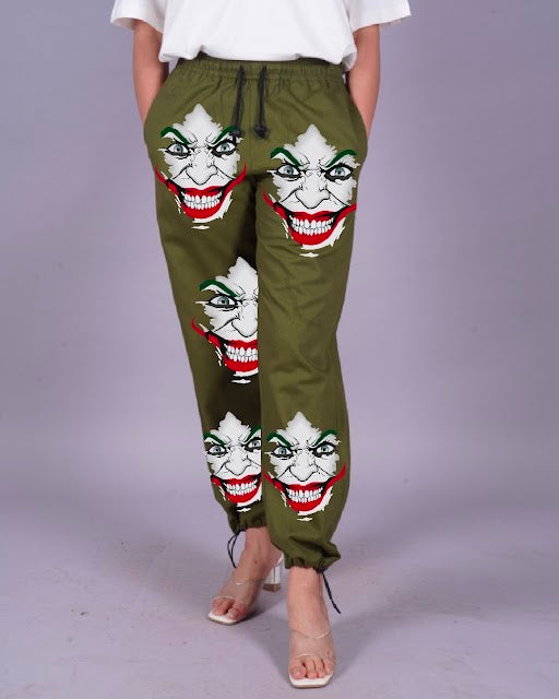 Joker Women's Olive Adjustable Cargo Pants