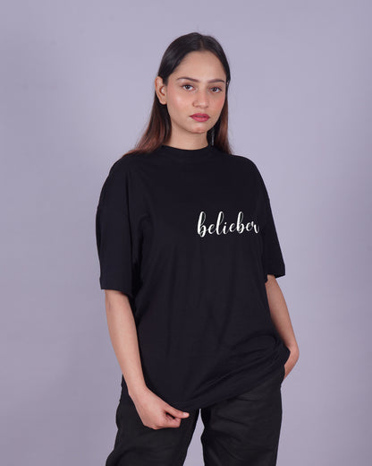 Justin Bieber Duo: Oversized Tees - Bieber 94 & What Do You Mean (Pack of 2)