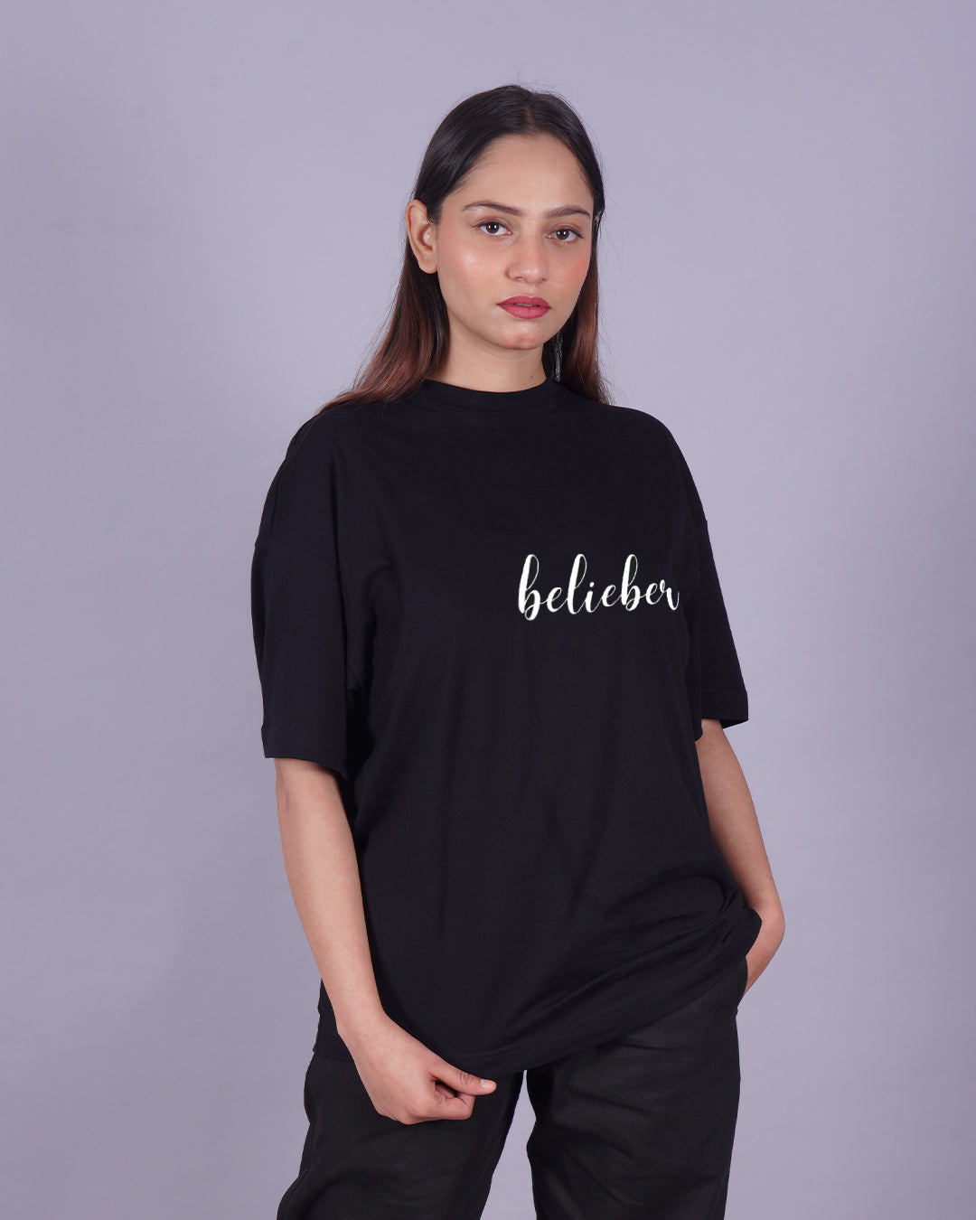 Heartbreaker & What Do You Mean: Women's Pack of 2 Justin Bieber Oversized Tops