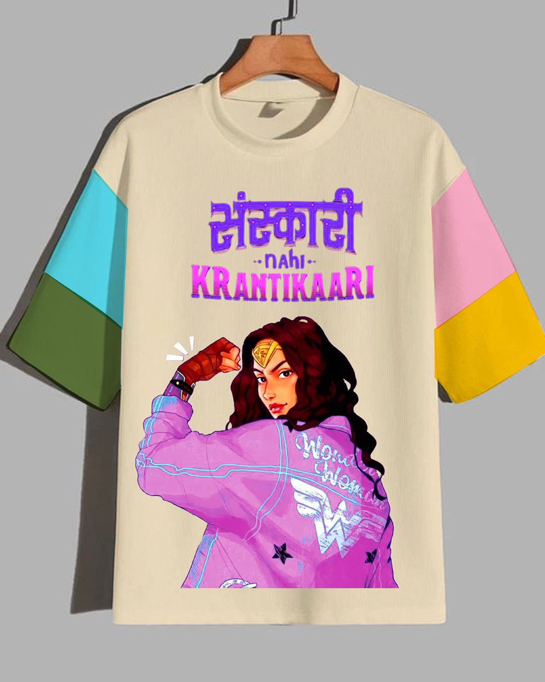 Pack of 2 Dual Sleeves T-Shirts: Krantikaari & Zero Given