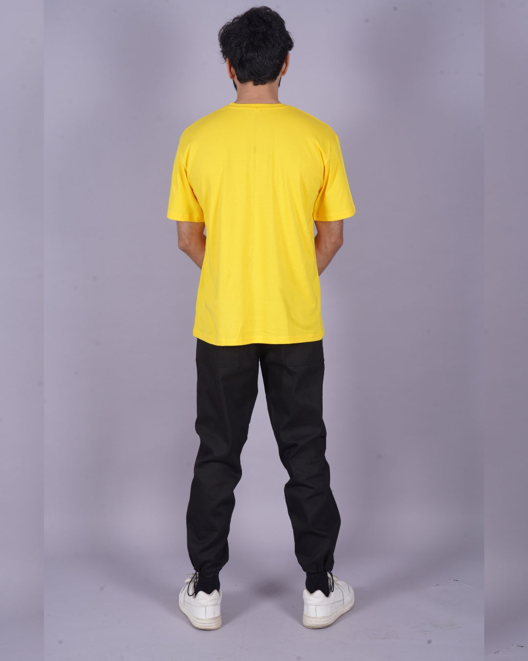 Men's Eminem Oversized Co-Ord Set - Yellow and Black