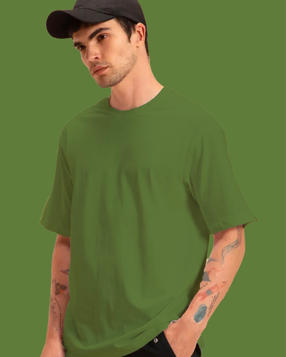 Solids Pack of 6: Oversized T Shirts - 100% Cotton