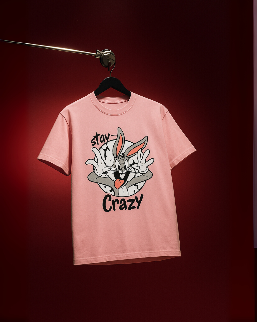 STAY CRAZY (PINK), KENZO TIGER (BLUE)  TEE COMBO OF 2(*)