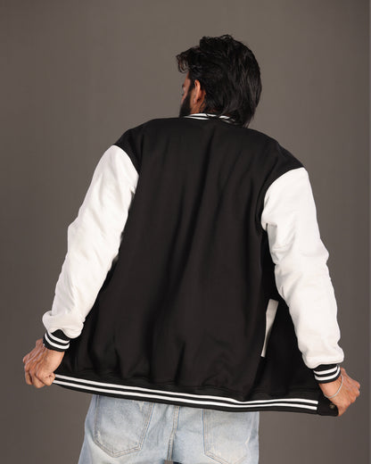 Black Varsity Jacket - Men's Classic Varsity Style