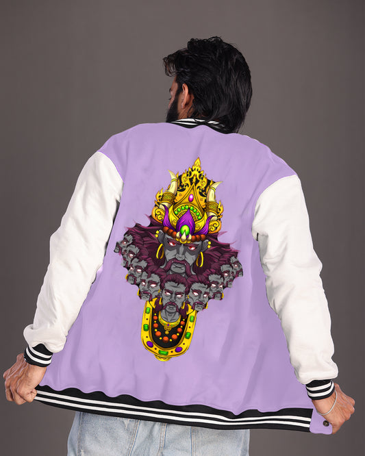 Men's Purple Varsity Jacket - Raavan
