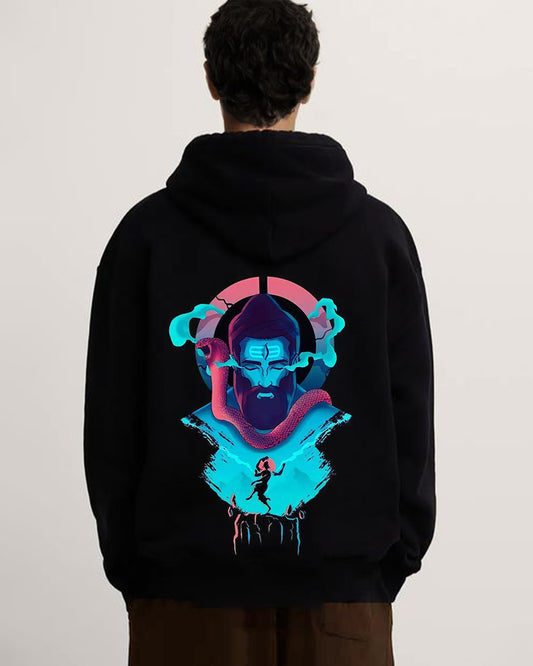 Men's Oversized hoodie - Divine Shiva