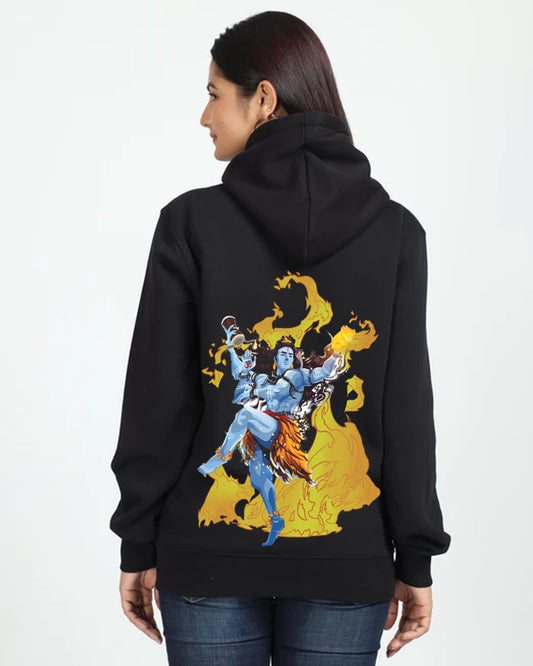 Serenity in Style: Women's Oversized Hoodie - Shiv Tandav