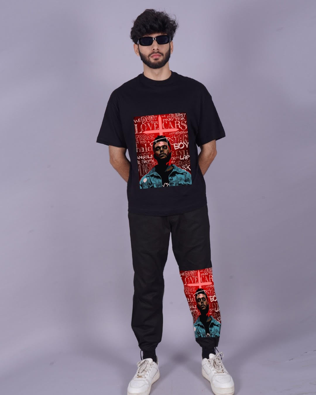 Starboy Men's Oversized Black Coord Set