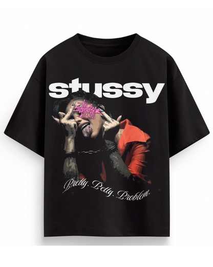 Stussy betty Unisex Exclusive Oversized Tee - black