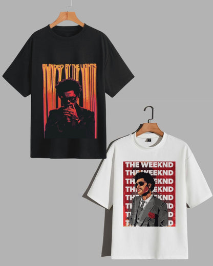 Men's The Weekend Oversized T-Shirt Set: Blinded by the Lights & The Weekend