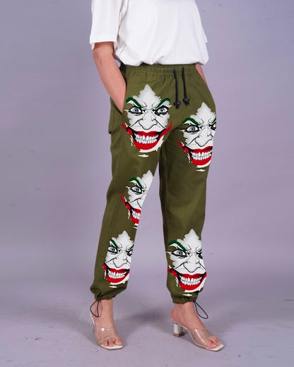 Joker Women's Olive Adjustable Cargo Pants