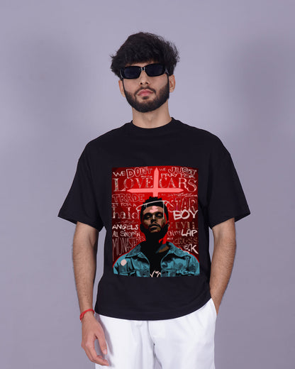 Men's Oversized T-Shirt Set: Starboy & Blinded by the Lights